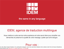 Tablet Screenshot of idem-net.com